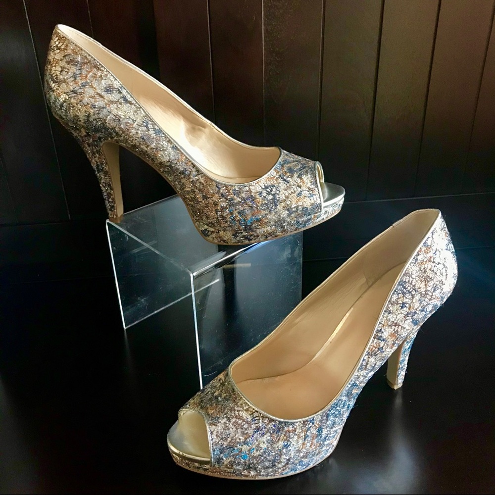 Nine West Sparkly Heels NWOT
